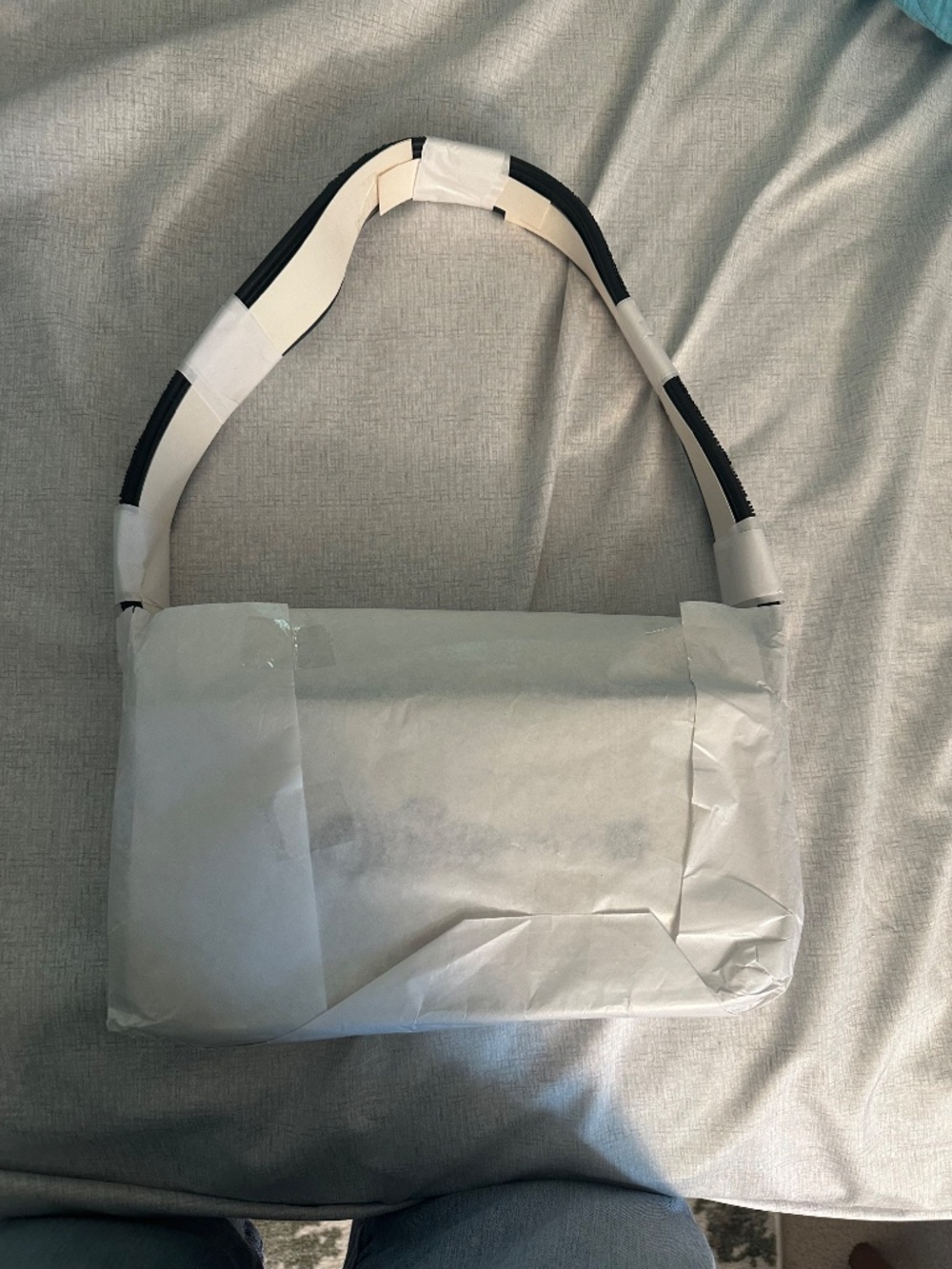 STAUD BEADED TOMMY BAG STAUDINES BLACK WHITE NWOT Limited Collection - Picture 10 of 11